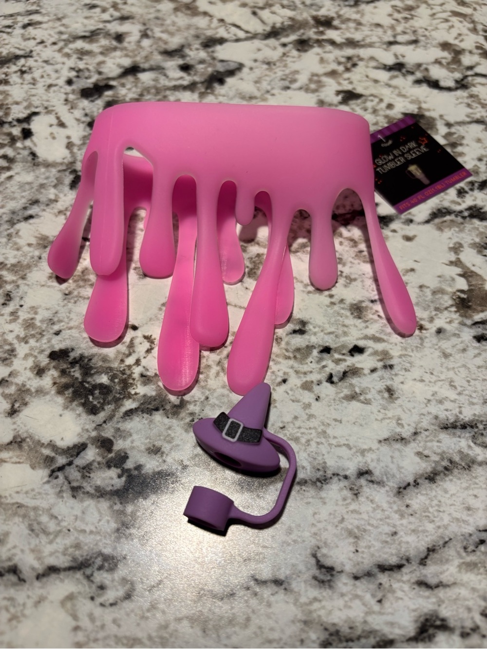 NEW Target Bullseye Playground Straw Toppers & Tumbler Pink Sleeve Slime!!